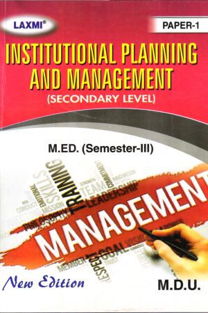 INSTITUTIONAL PLANNING AND MANAGEMENT (SECONDARY LEVEL)