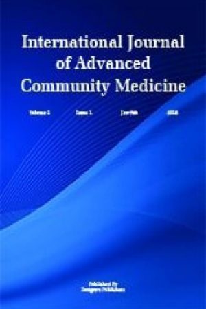 International Journal of Advanced Community Medicine