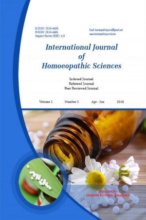 International Journal of Homoeopathic Sciences