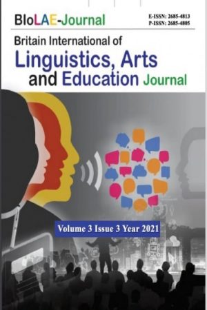 Britain International of Linguistics, Arts and Education Journal