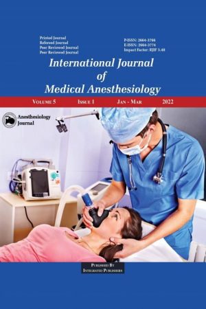 International Journal of Medical Anesthesiology
