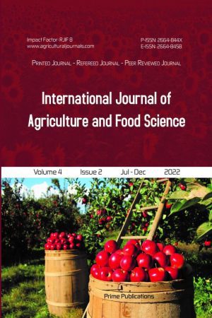 International Journal of Agriculture and Food Science