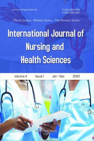 International Journal of Nursing and Health Sciences