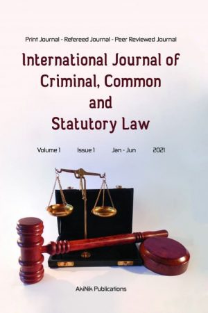 International Journal of Criminal, Common and Statutory Law